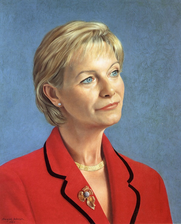 Douglas Anderson 'Evelyn Cruess Callaghan' (1997). 24 x 20 ins. Oil on Canvas
