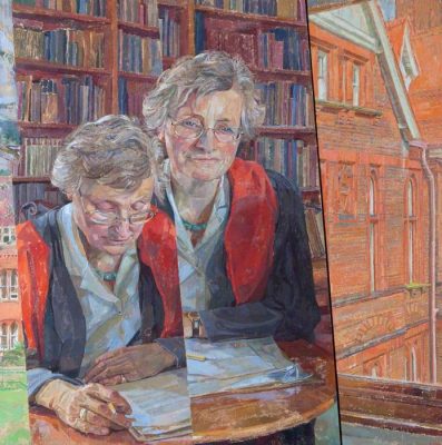 Daphne Todd, 'Professor Marilyn Strathern, FBA, Mistress of Girton' (2000). 76 x 81 cm. Oil on board.