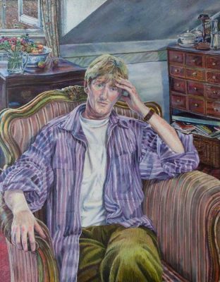 Melissa Scott-Miller, 'Frank Walsh, Wheeler-Dealer' (2000). 120 x 100 cm. Oil on canvas.