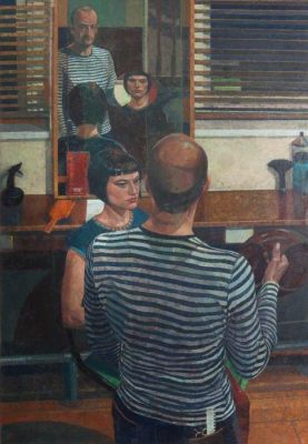 Saied Dai, 'The Hairdresser' (2000).120 x 74 cm. Oil on canvas.