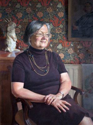 Benjamin Sullivan, 'Right Honourable Baroness Hale of Richmond, Lord of Appeal in Ordinary, Visitor of the College' (2000). 75 x 54 cm. Oil on canvas.