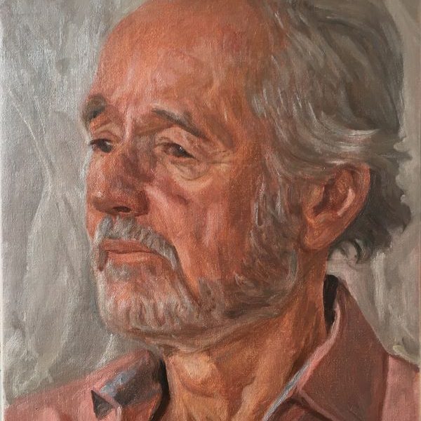 David Caldwell ‘Portrait II’ A head and shoulders portrait in oil by David Caldwell