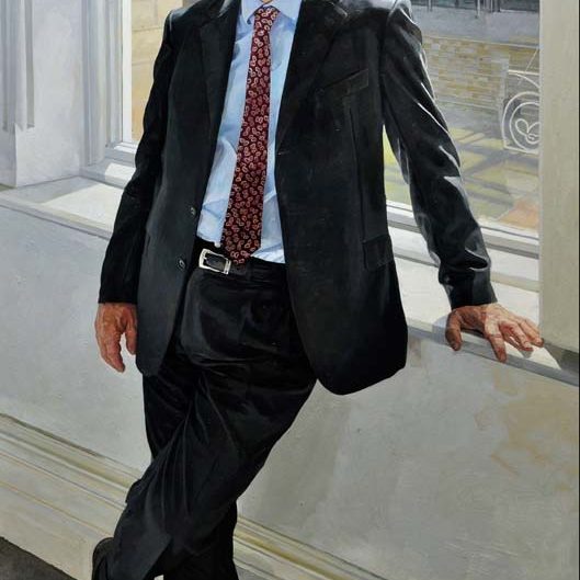 Alastair Adams 'Neil Gorman' Vice-Chancellor a portrait commission for Nottingham Trent University