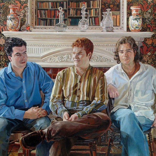 Alastair Adams 'The Goold Brothers'. 30 x 35 ins. Oil