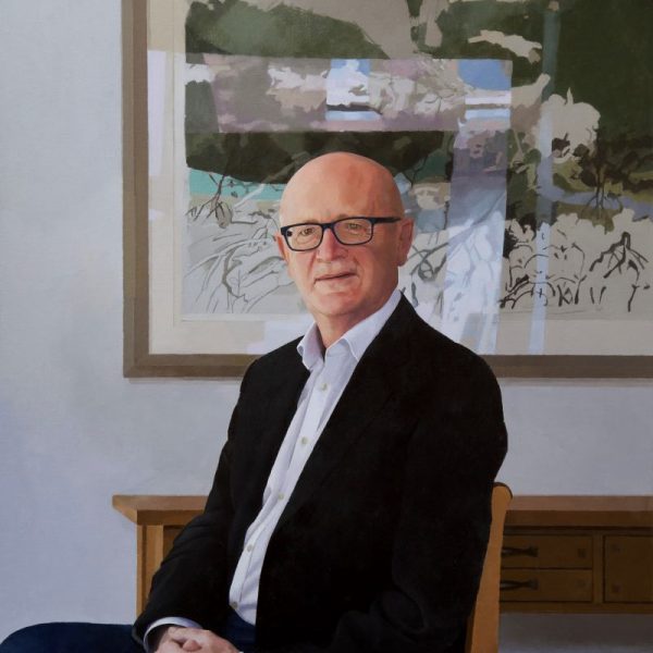 Portrait commission of the Vice Chancellor for Warwick Univesity by portrait artist Paul Brason