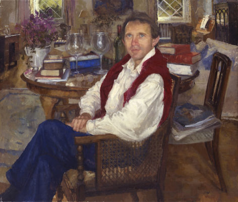 Peter Kuhfield 'Richard Porter, Obstetrician and Gynaecologist' (2002). 36 x 42 ins. Oil on Canvas