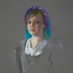 Jeff Stultiens 'The Artist's Daughter Ellen' pastel portrait