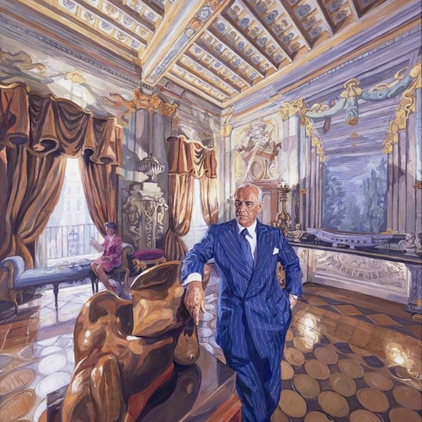 John Wonnacott 'Count & Countess Aldo Brachetti' portrait painting