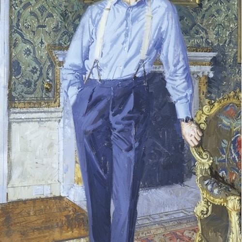 Andrew Festing ‘Sir Philip Naylor-Leyland Bt.’ Andrew Festing 'Sir Philip Naylor-Leyland Bt.' 84 x 46 ins. Oil