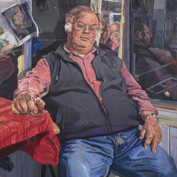 John Wonnacott 'Prof. Bernard de Neuman, the Mathematician'. 60 x 48 ins. Oil.