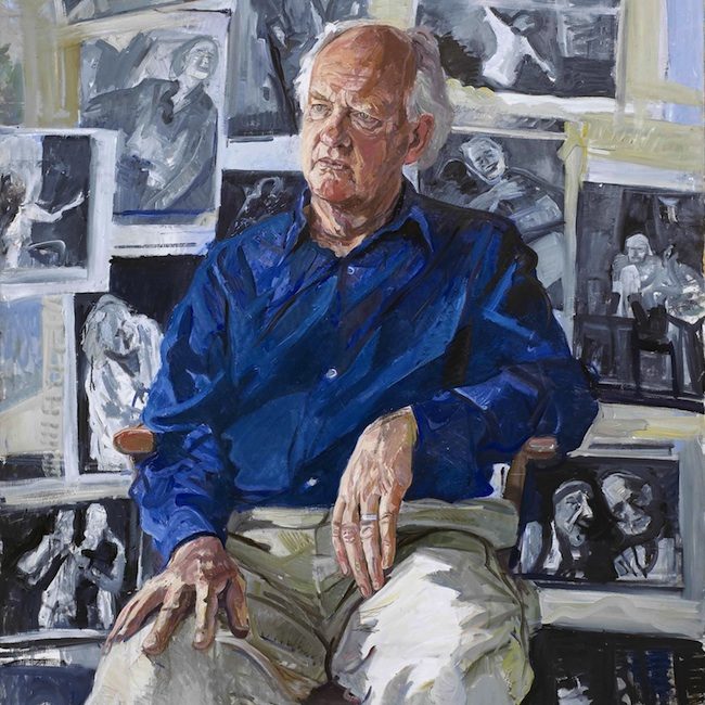 John Wonnacott 'Oliver Ford Davis thinking of Lear' (2004). 60 x 48 ins. Oil.