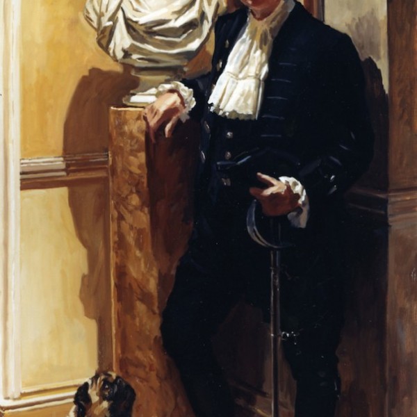 Richard Foster 'High Sheriff of Buckinghamshire' withhis pug dog