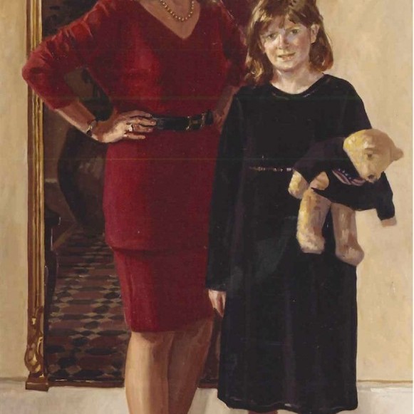 Richard Foster 'Marshall Family' (2000). 70 x 40 ins. Oil