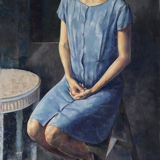 Toby Wiggins ‘Girl with a Ring’ Toby Wiggins 'Girl with a Ring' 153x72cm oil on linen