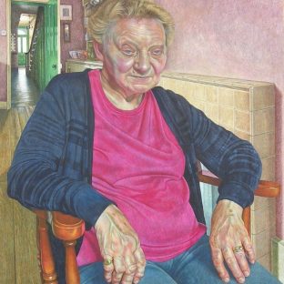 Robin-Lee Hall 'Joy' egg tempera Ondaatje Prize for Portraiture winner