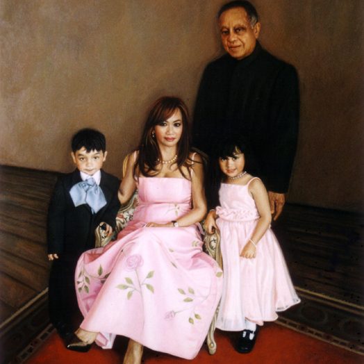 Mark Roscoe 'Prince Abdulah of Malaysia and family' family group portrait