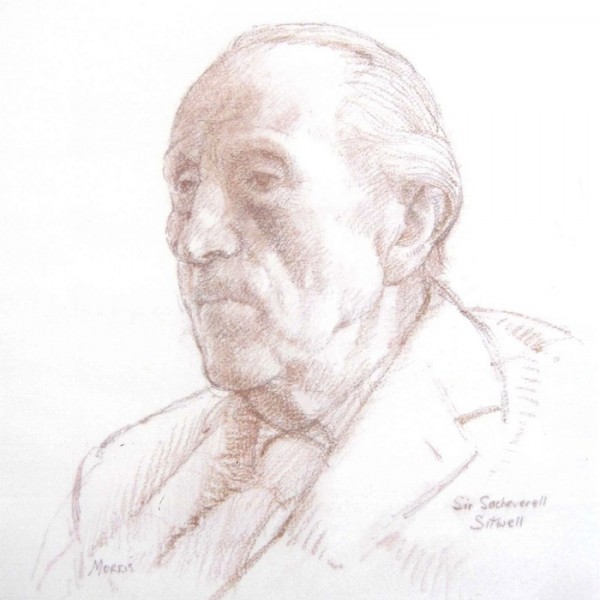 Anthony Morris ‘Sir Sacheverell Sitwell’ Anthony Morris 'Sir Sacheverell Sitwell' portrait drawing