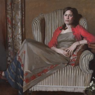 Anastasia Pollard 'Kiki Dugdale' commissioned portrait. A small full length portrait painting created to commission