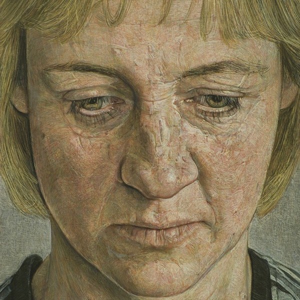 Antony Williams 'Portrait Of Caroline' egg tempera portrait