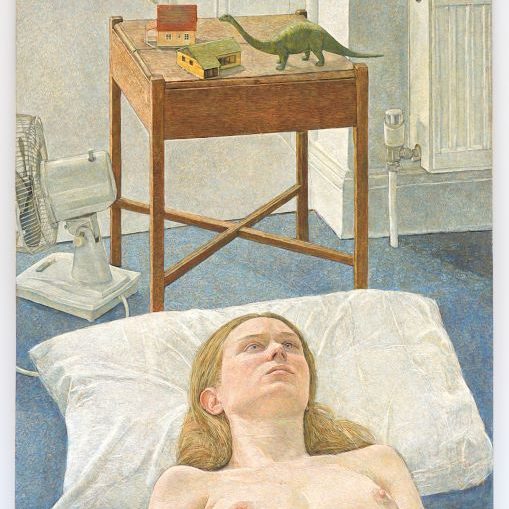 A commissioned portrait painting of a woman