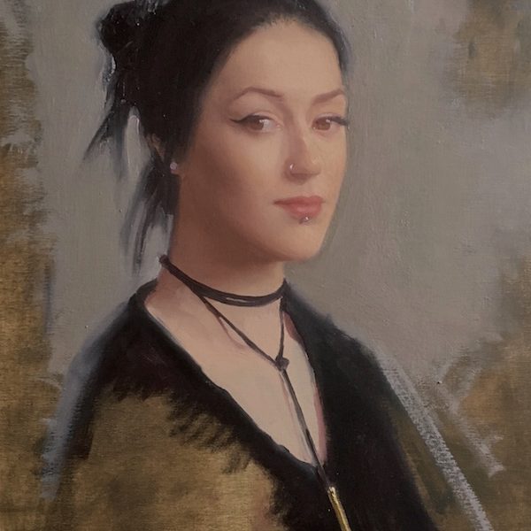 Robbie Wraith, Sofiya portrait commission sketch of a lady