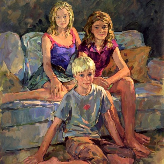 Susan Ryder 'Felicity, Imogen & Anthony' family portrait
