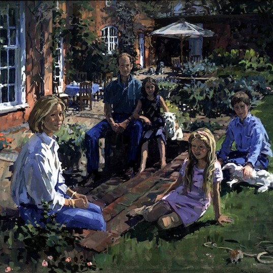 Susan Ryder 'The Major Famly' family portrait with dogs
