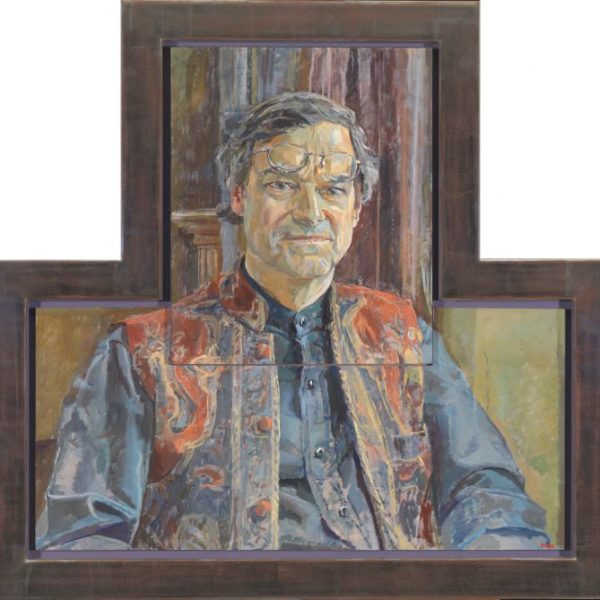 Portrait Commission of Man wearing colourful vest