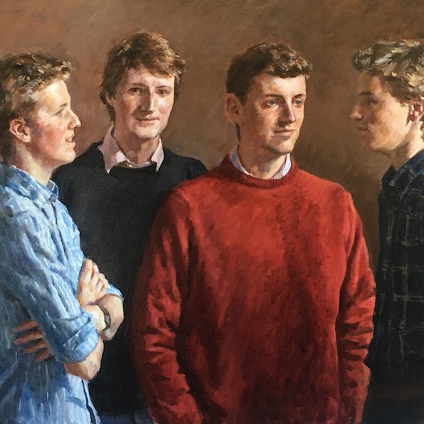 Richard Foster, MacDonald family a family group portrait of four boys seen half length