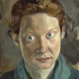 Toby Wiggins ‘Girl In Green Scarf’ oil on canvas Toby Wiggins 'Girl In Green Scarf' - oil canvas