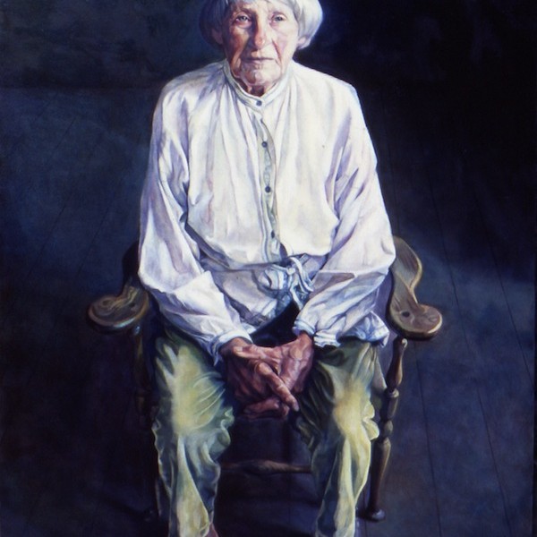 Toby Wiggins ‘Mary Spencer Watson’ Toby Wiggins 'Mary Spencer Watson' oil portrait painting