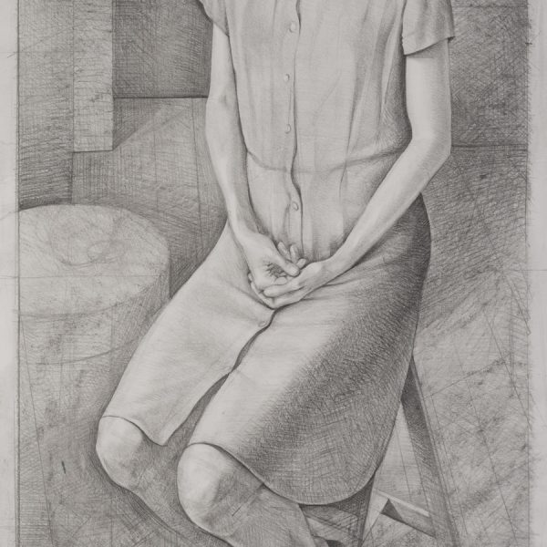 Toby Wiggins ‘Portrait of a Young Woman’ pencil on paper Toby Wiggins 'Portrait of a Young Woman' pencil on paper