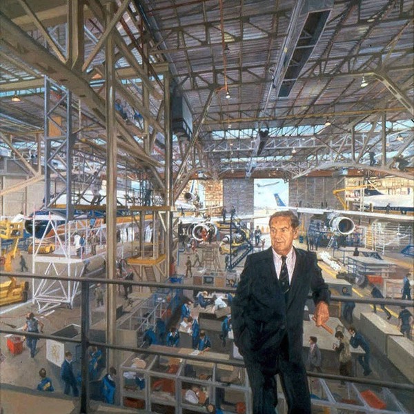 John Wonnacott 'Portrait of Sir Adam Thomson' company portrait