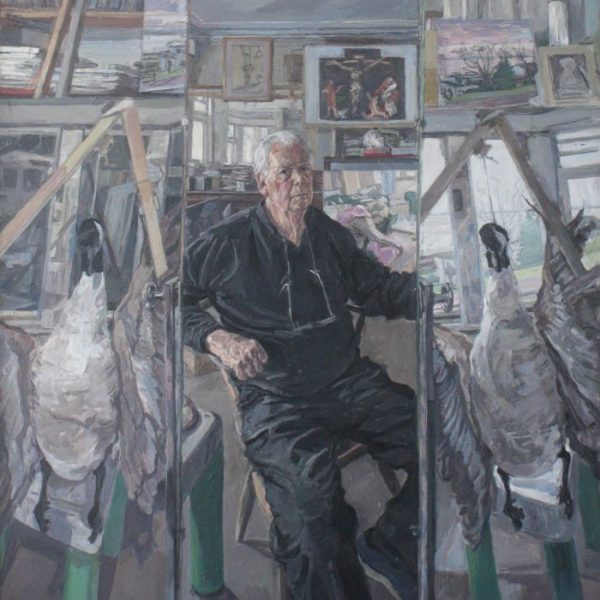 Self-Portrait Artist with animals