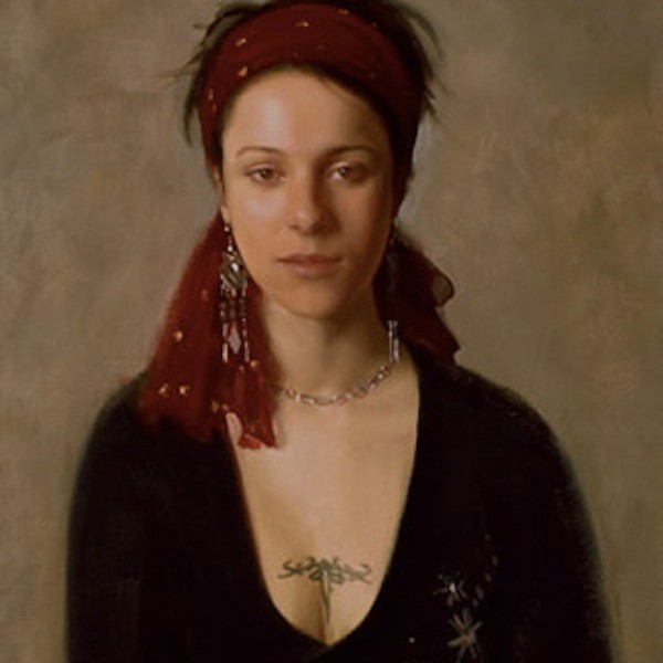Robbie Wraith 'Magdalena Steinlechner'. 24 x 18 ins. Oil.