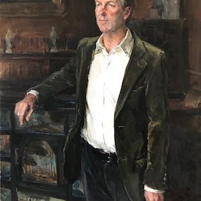 Valeriy Gridnev ‘Lord Barnard’ A three quarter length oil portrait commission of Lord Barnard by Valeriy Gridnev
