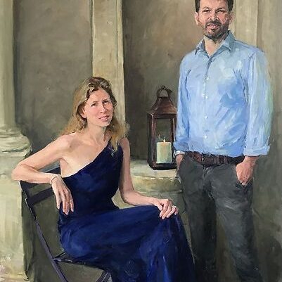 Valeriy Gridnev ‘Portrait of a Married Couple’ A commissioned portrait painting of a married couple
