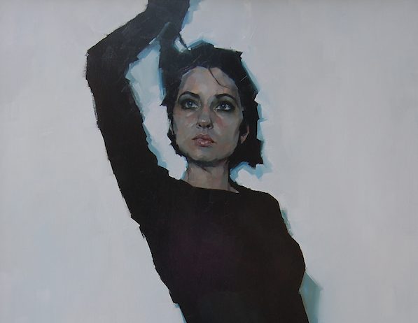 Simon Davis 'Open Eye Signal' a portrait of Aliona Andrianova