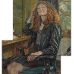 Daphne Todd, Professor Susan Smith, Mistress of Girton, a portrait in a non rectangular format