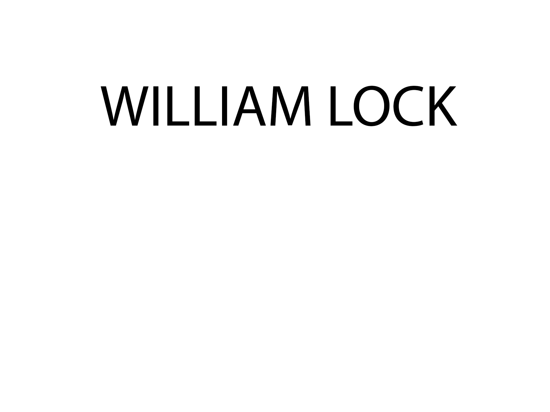 WILLIAM LOCK
