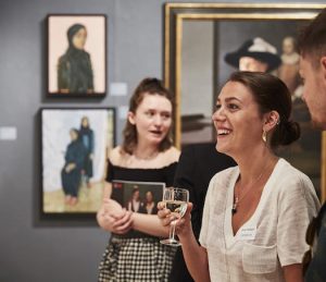 Ania Hobson at the Royal Society of Portrait Painters' Private View 2018