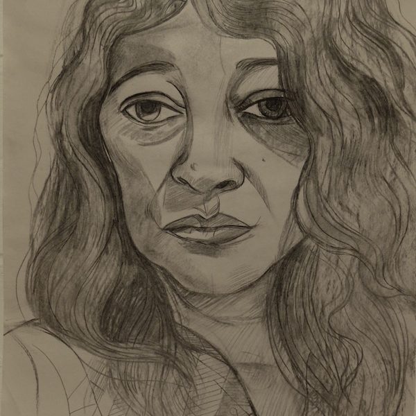 James Hague 'Oana' portrait drawing