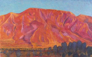 Toby Wiggins 'Mount Elijah above Anno Boularii, Sundown' oil on canvas 76 x 122 cm