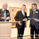 Photo Must Be Credited ©Edward Lloyd/Alpha Press 080000 08/05/2019 Richard Foster Ð presentation of the Ondaatje Prize to Peter Kuhfeld at the Royal Society of Portrait Painters Annual Exhibition Private View 2019 held at the Mall Galleries in The Mall, London.