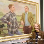 hoto Must Be Credited ©Edward Lloyd/Alpha Press 080000 08/05/2019 Portrait Edward and Harry Warburton by June Mendoza at the Royal Society of Portrait Painters Annual Exhibition Private View 2019 held at the Mall Galleries in The Mall, London.
