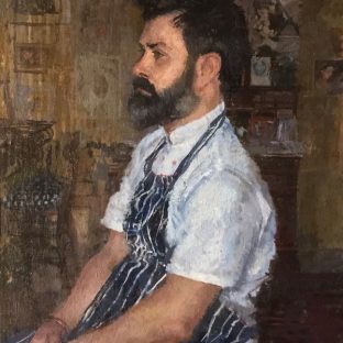 Peter Kuhfeld 'The Executive Chef' winner of the Ondaatje Prize for Portraiture 2019