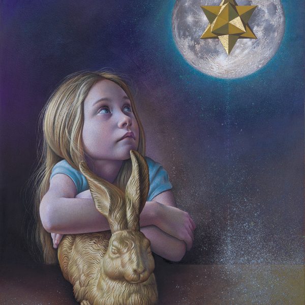 Miriam Escofet ‘Stargazing’ Miriam Escofet 'Stargazing' a portrait commission in pastel and mixed media on paper 74 x 54 cm