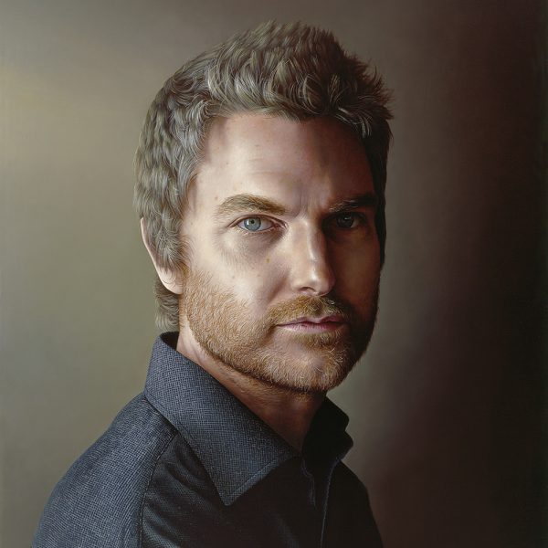 Miriam Escofet ‘Guillem’ Miriam Escofet 'Guillem' a small head and shoulders portrait commission in oil on linen over panel 50 x 40 cm