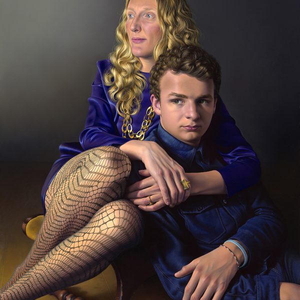 Miriam Escofet ‘Kathryn & Milo’ Miriam Escofet 'Kathryn & Milo' a portrait commission in oil on linen over panel 76 x 51 cm