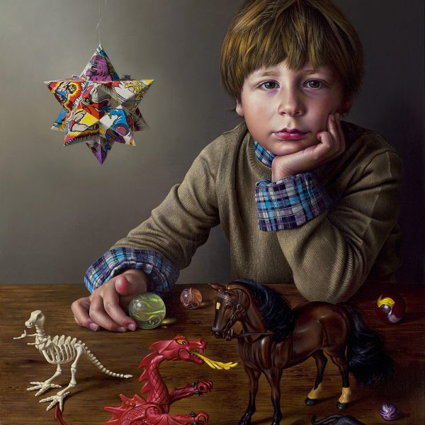 Miriam Escofet ‘Lorenzo’ Miriam Escofet 'Lorenzo' a portrait commission capturing childhood oil on linen over panel 50 x 40 cm